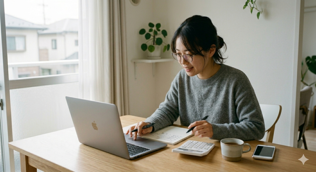 生活費を節約する工夫をしているイメージ