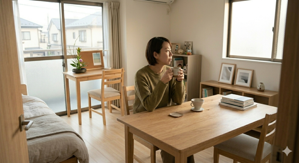 名古屋で落ち着いて生活しているイメージ