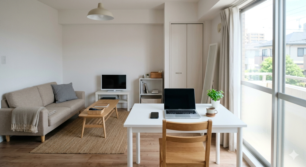 名古屋で用途に合わせてマンスリーマンションを選ぶ生活イメージ