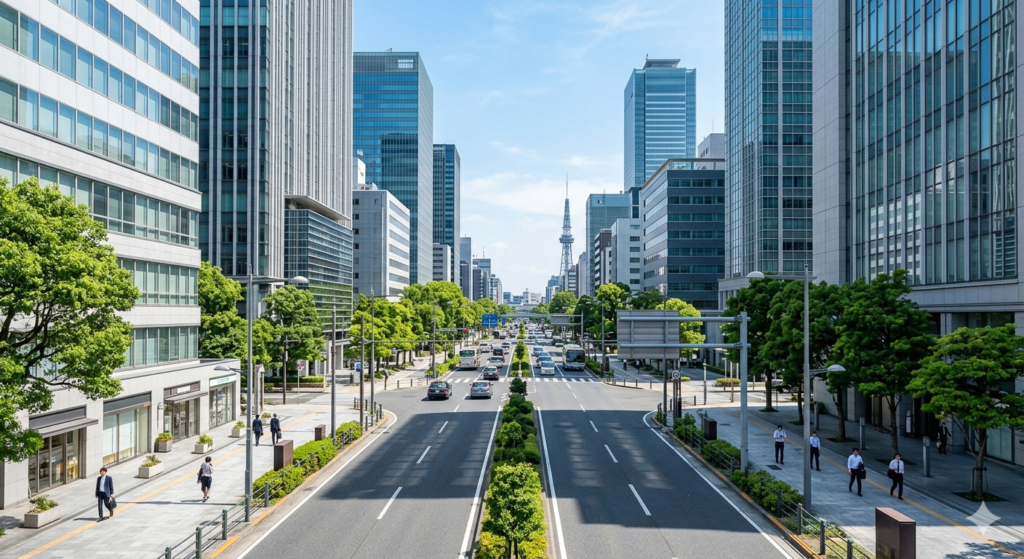 名古屋のビジネスエリアを考慮して住居を選ぶイメージ