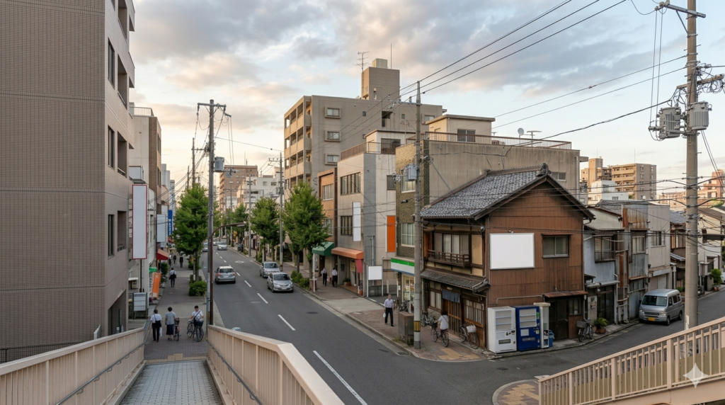 名古屋の生活エリアをイメージした街並み
