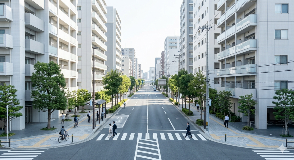 名古屋で通勤を考慮した住まい選びの街並みイメージ