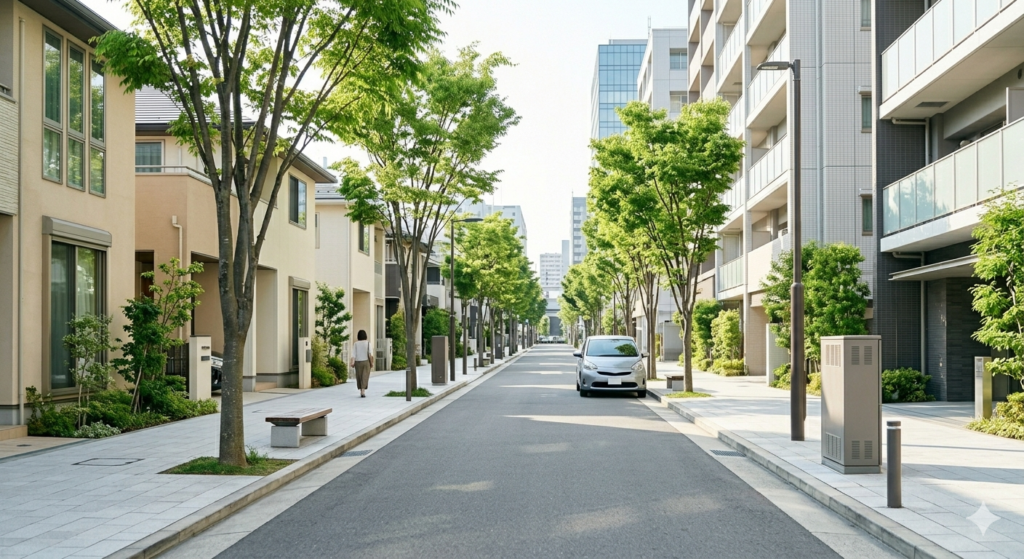 名古屋栄エリアで短期滞在先を選ぶ際の街並みと周辺環境イメージ