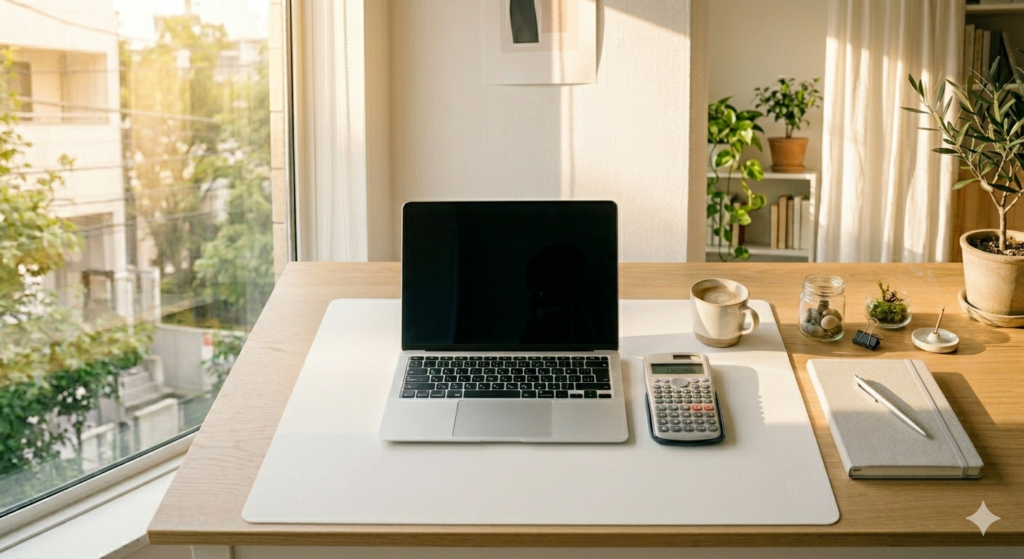 単身赴任でも快適に暮らす落ち着いた生活イメージ