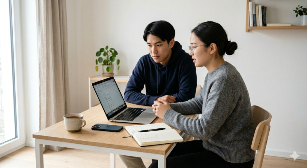 栄エリアの短期賃貸でトラブル対応を確認するイメージ