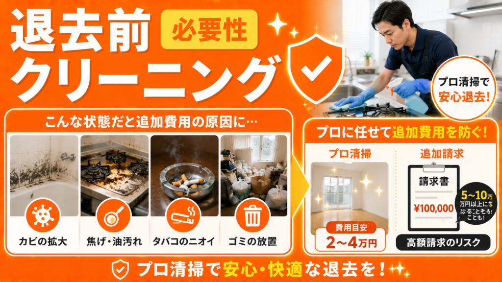 退去前クリーニングの必要性