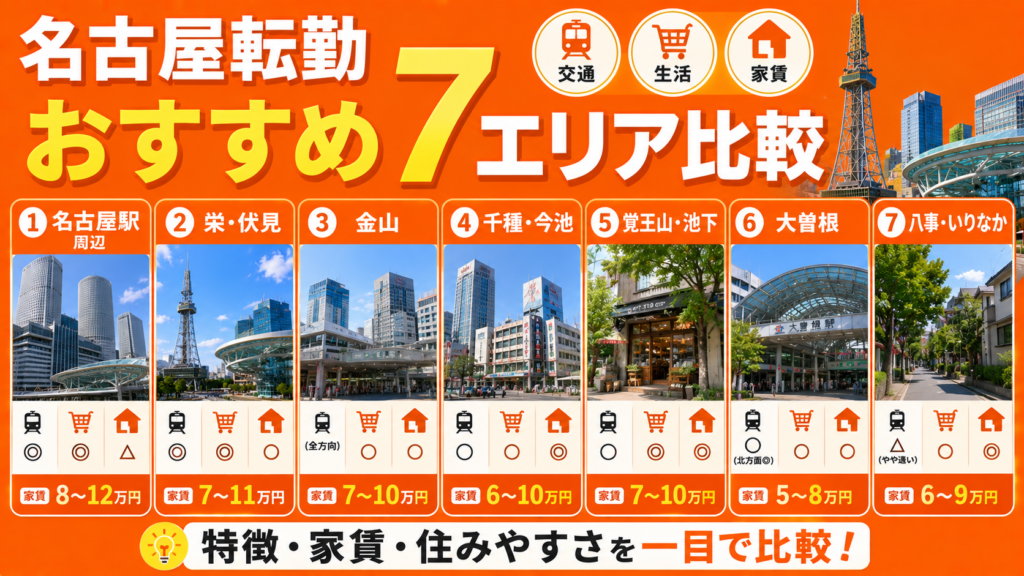 おすすめ7エリアの比較