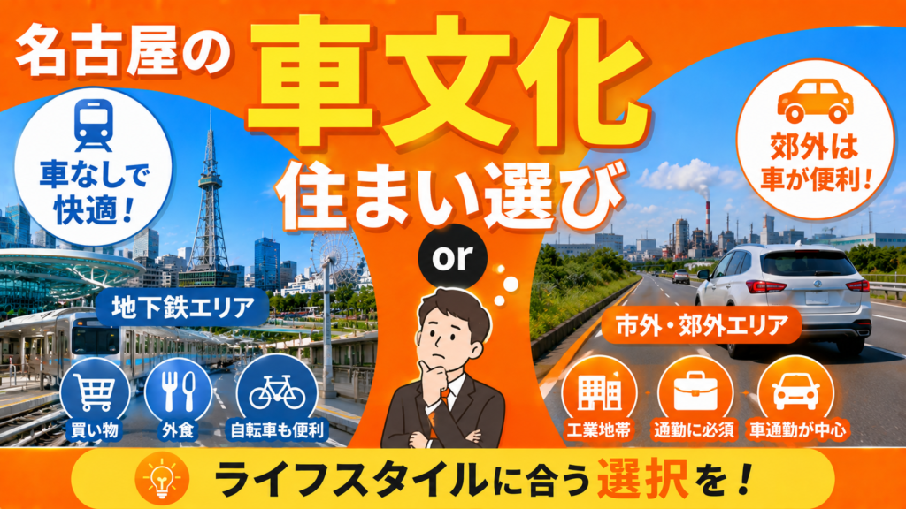名古屋特有の「車文化」と転勤者の住まい選び