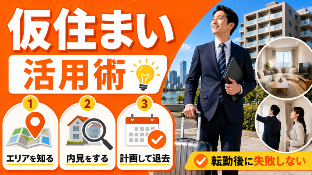 転勤後の本住まいを決めながら使う活用術