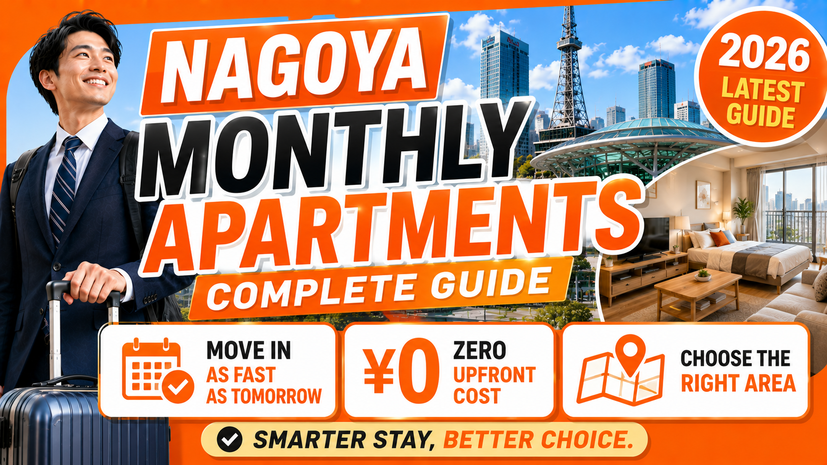 Monthly Apartments in Nagoya: Complete Guide for Expats and Business Travelers (2026)