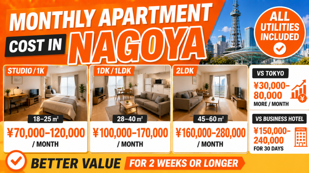 How Much Does a Monthly Apartment Cost in Nagoya?