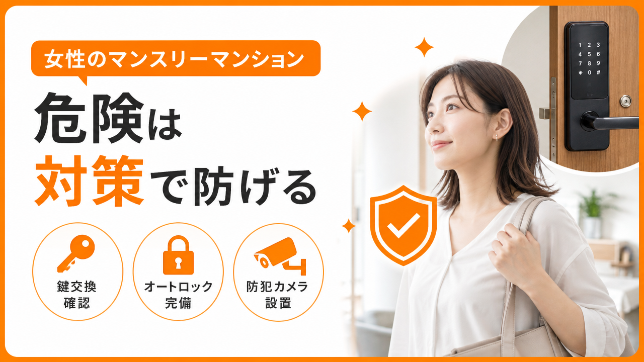 女性のマンスリーマンション利用は「危ない」?実態を整理するの図解
