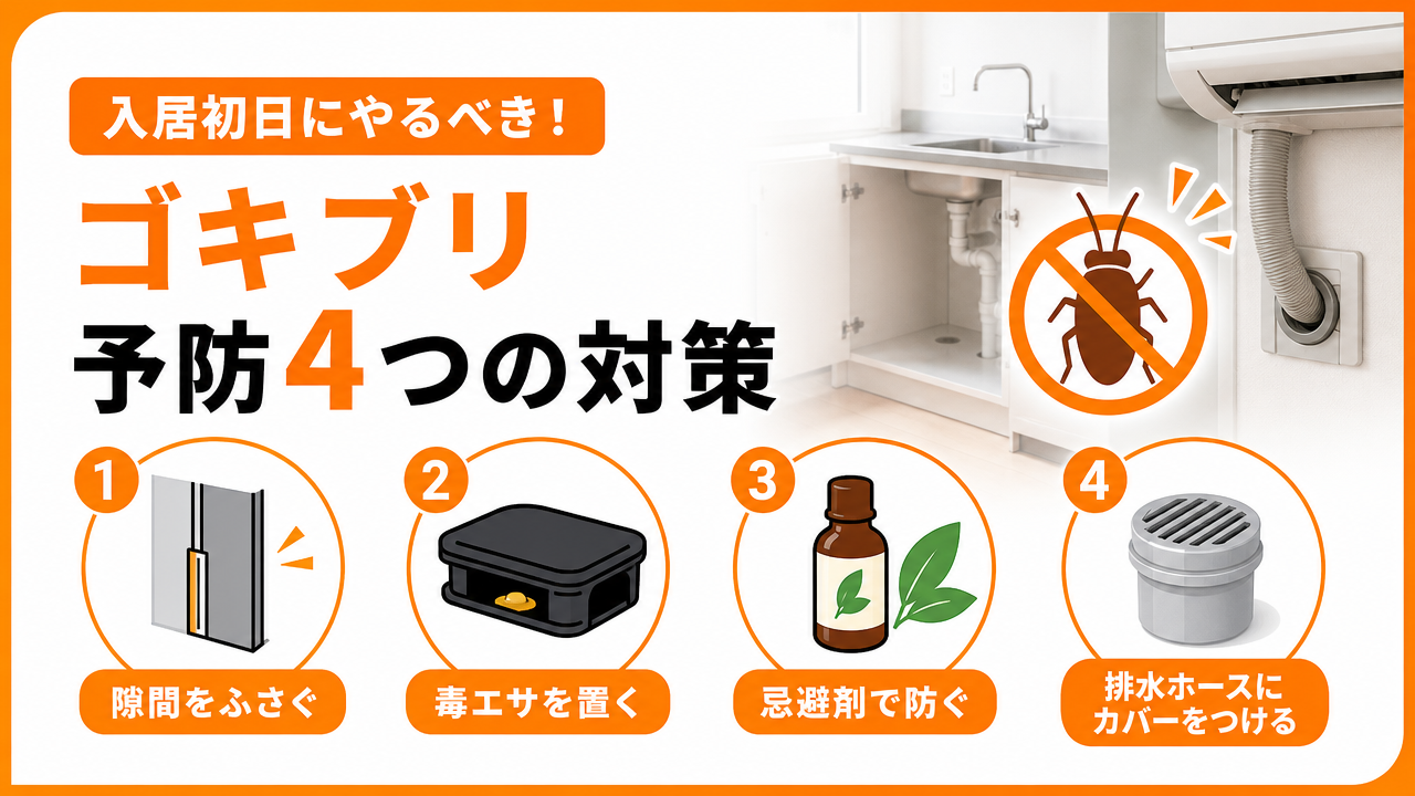 入居初日の予防対策（最重要）の図解