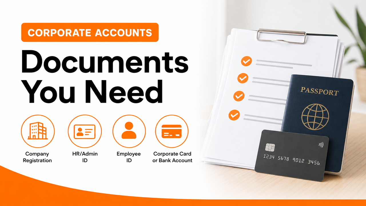 Documents Required for Corporate Accountsの図解