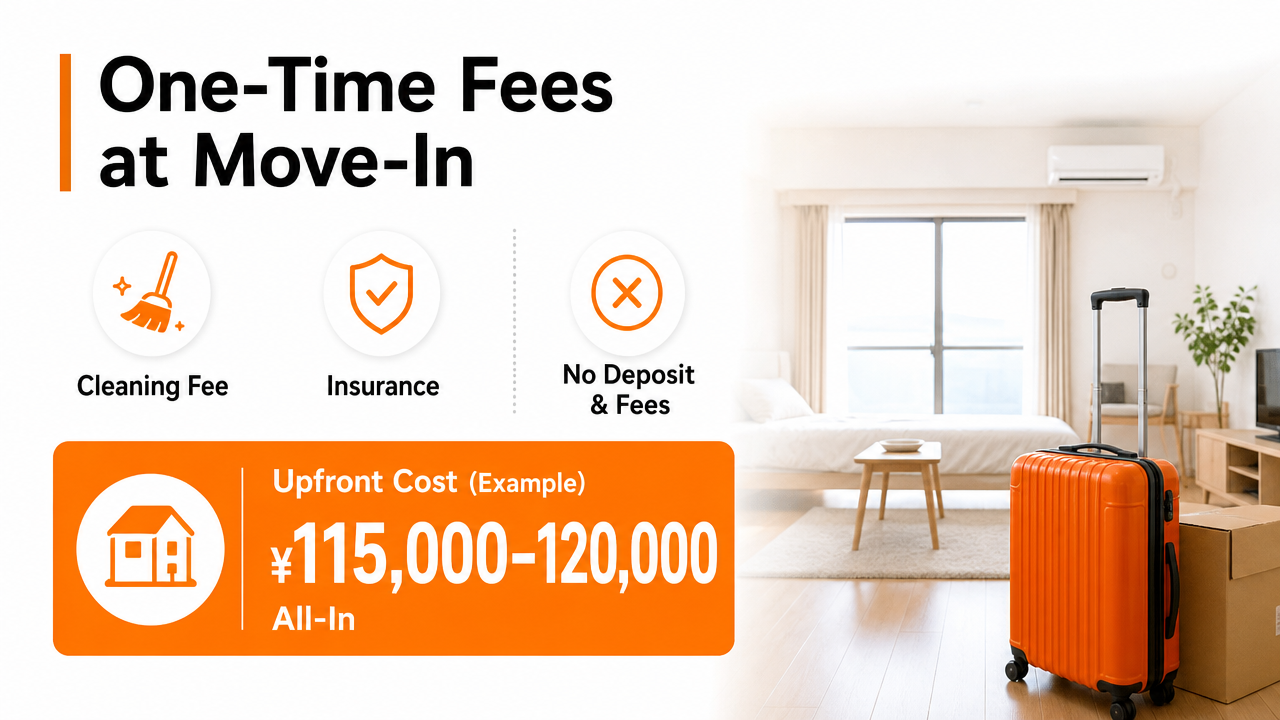 One-Time Fees at Move-Inの図解