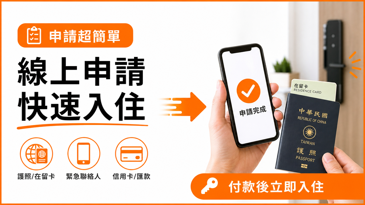 申請流程與所需文件の図解